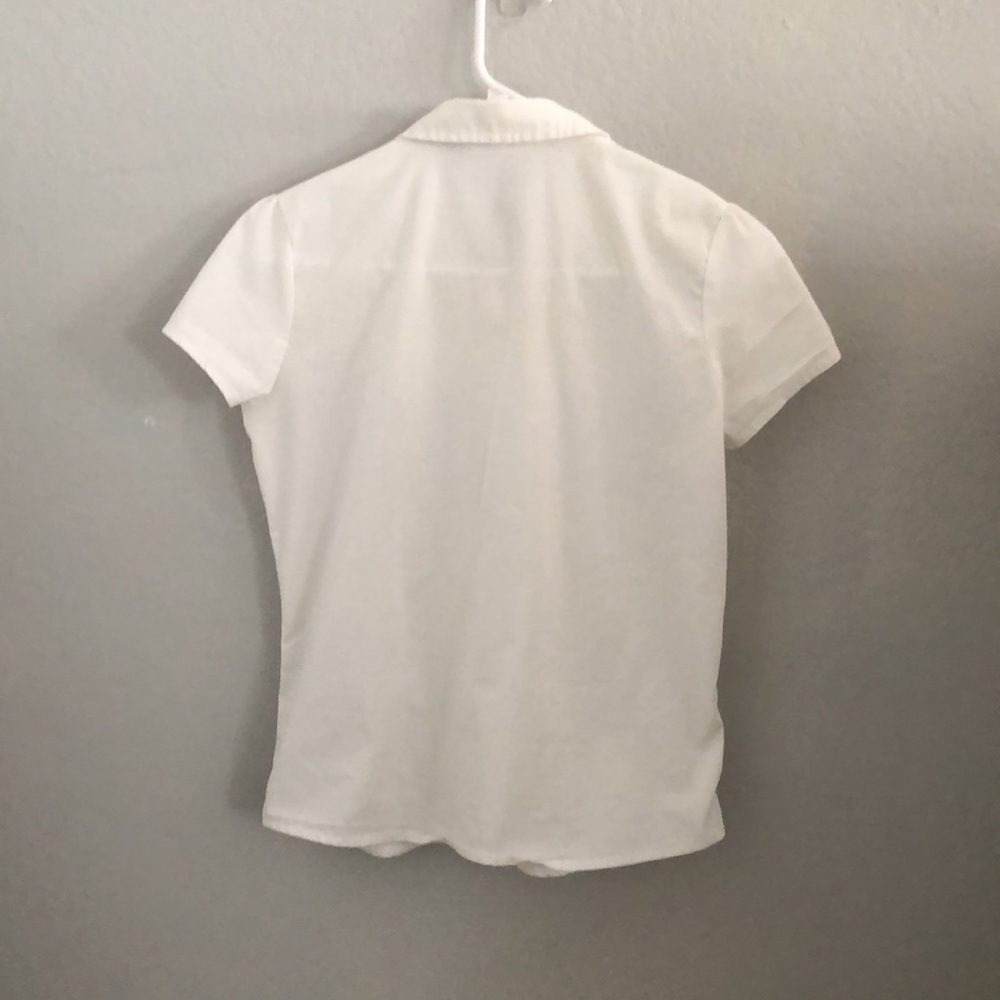 🌼White short sleeve girls blouse - Picture 5 of 5